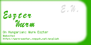 eszter wurm business card